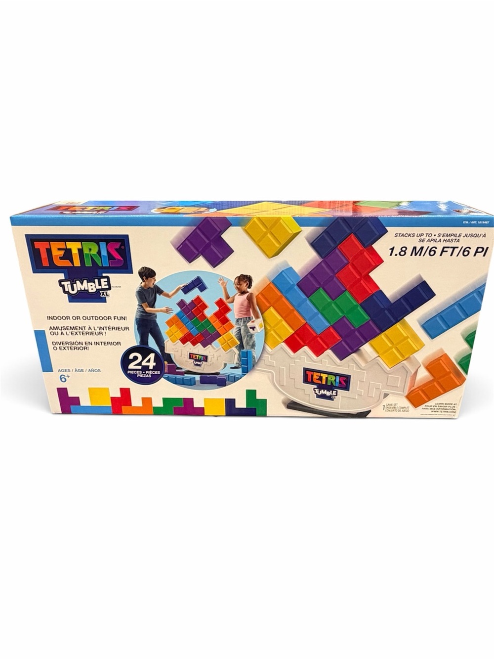 Tetris Tumble XL Giant Stacking Game - Multicolor